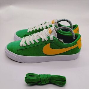 Nike SB Zoom Blazer Low Pro‎ GT Lucky Green Skateboard Shoes Mens Size 8.5